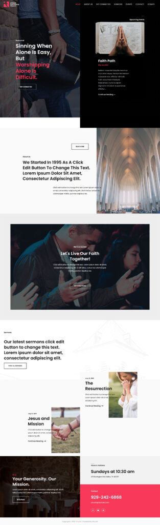 Church home page